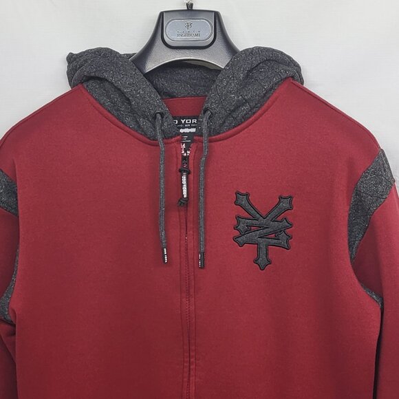 Zoo York Mens Hoodie Jacket Medium Full Zip Fleece Embroidered Logo Pockets - Picture 2 of 16